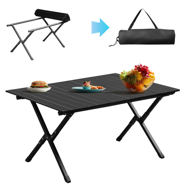 Black Camping Roll Table - Big Dog Sporting Goods