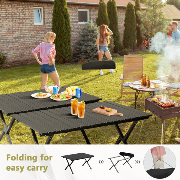 Black Camping Roll Table - Big Dog Sporting Goods