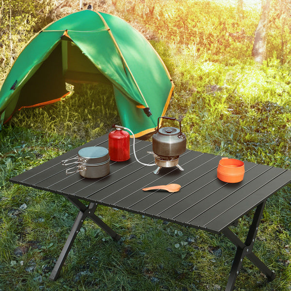 Black Camping Roll Table - Big Dog Sporting Goods