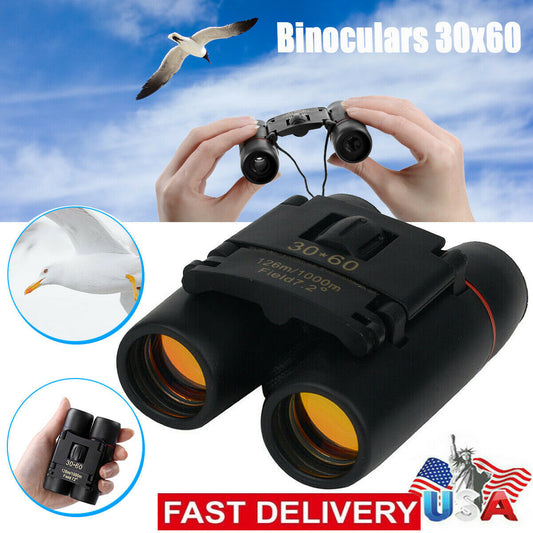 Compact Binoculars 30x60 Zoom for Travel and outdoors - Big Dog Sporting Goods