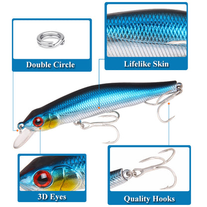 Bronzing laser minnow fishing bait - Big Dog Sporting Goods