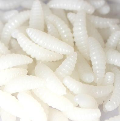 50pcs artificial soft maggot grub fishing lure - Big Dog Sporting Goods