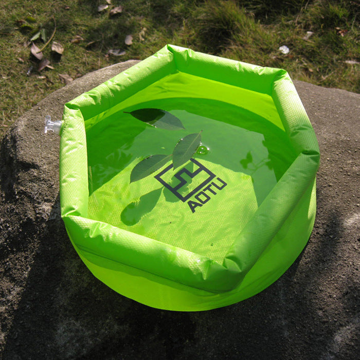 Outdoor Folding Washbasin Bucket - Big Dog Sporting Goods