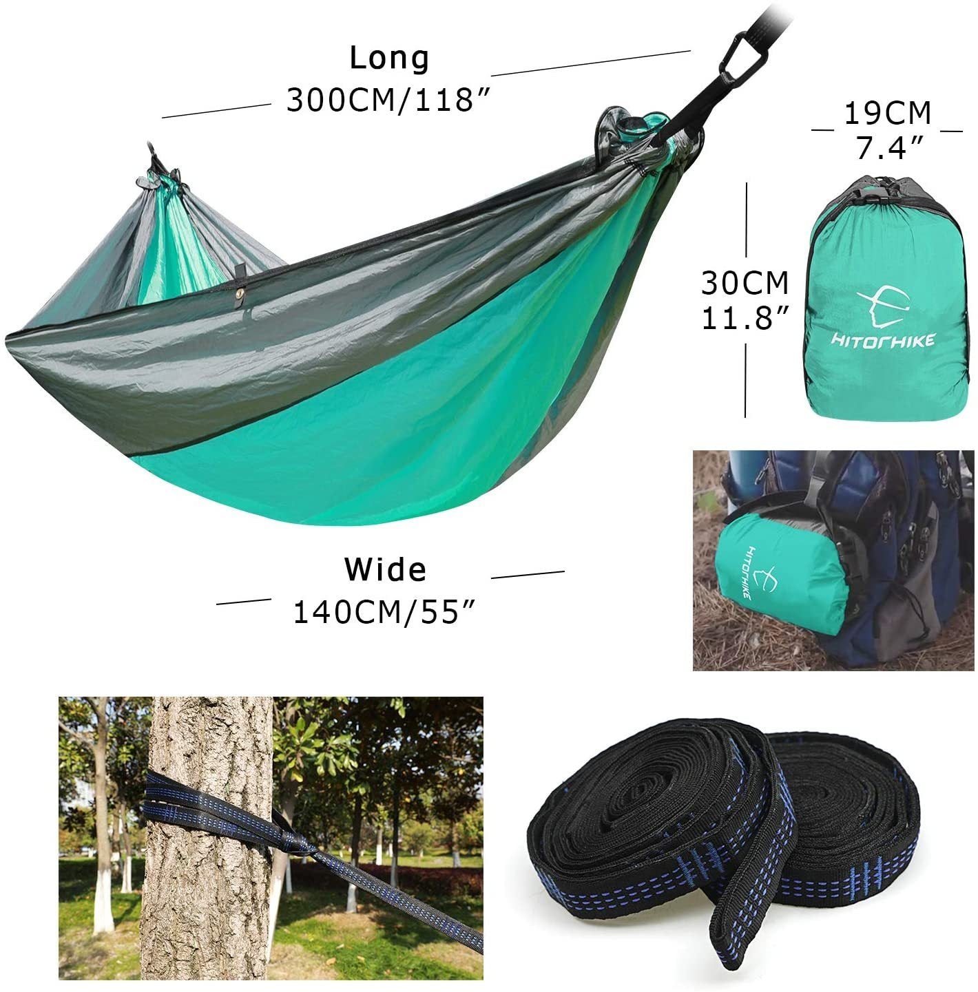 Backpacking Hammock - Portable Nylon Parachute - Big Dog Sporting Goods