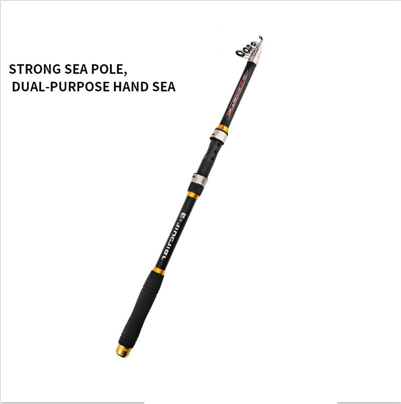 2.1M -3.6M Carp Fishing Rod Feeder Hard FRP Carbon Fiber Telescopic Fishing Rod - Big Dog Sporting Goods