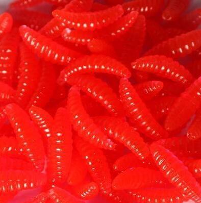 50pcs artificial soft maggot grub fishing lure - Big Dog Sporting Goods