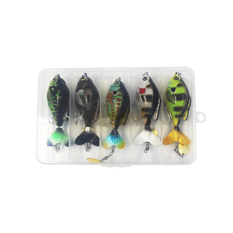 5piece Top Mounted Spinning Tail Fishing Lure Set - Big Dog Sporting Goods