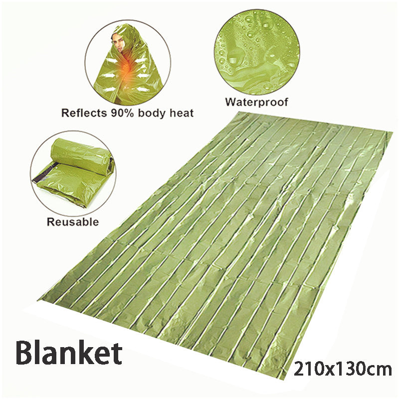 Portable Lightweight Emergency Blanket - Windproof And Waterproof Blanket For Survival - Big Dog Sporting Goods