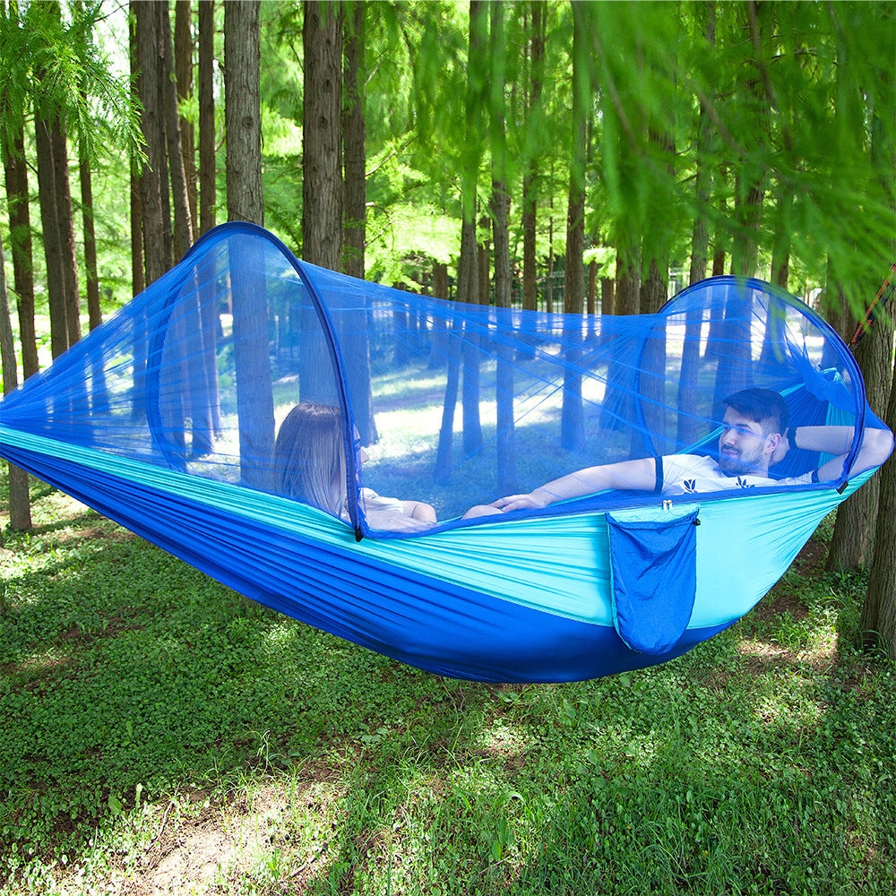 Fully Automatic Quick Opening Hammock With Mosquito Net - Big Dog Sporting Goods