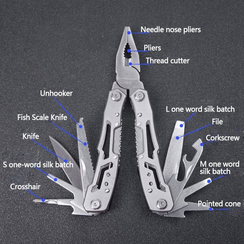 All Steel Multi-function Pliers - Big Dog Sporting Goods