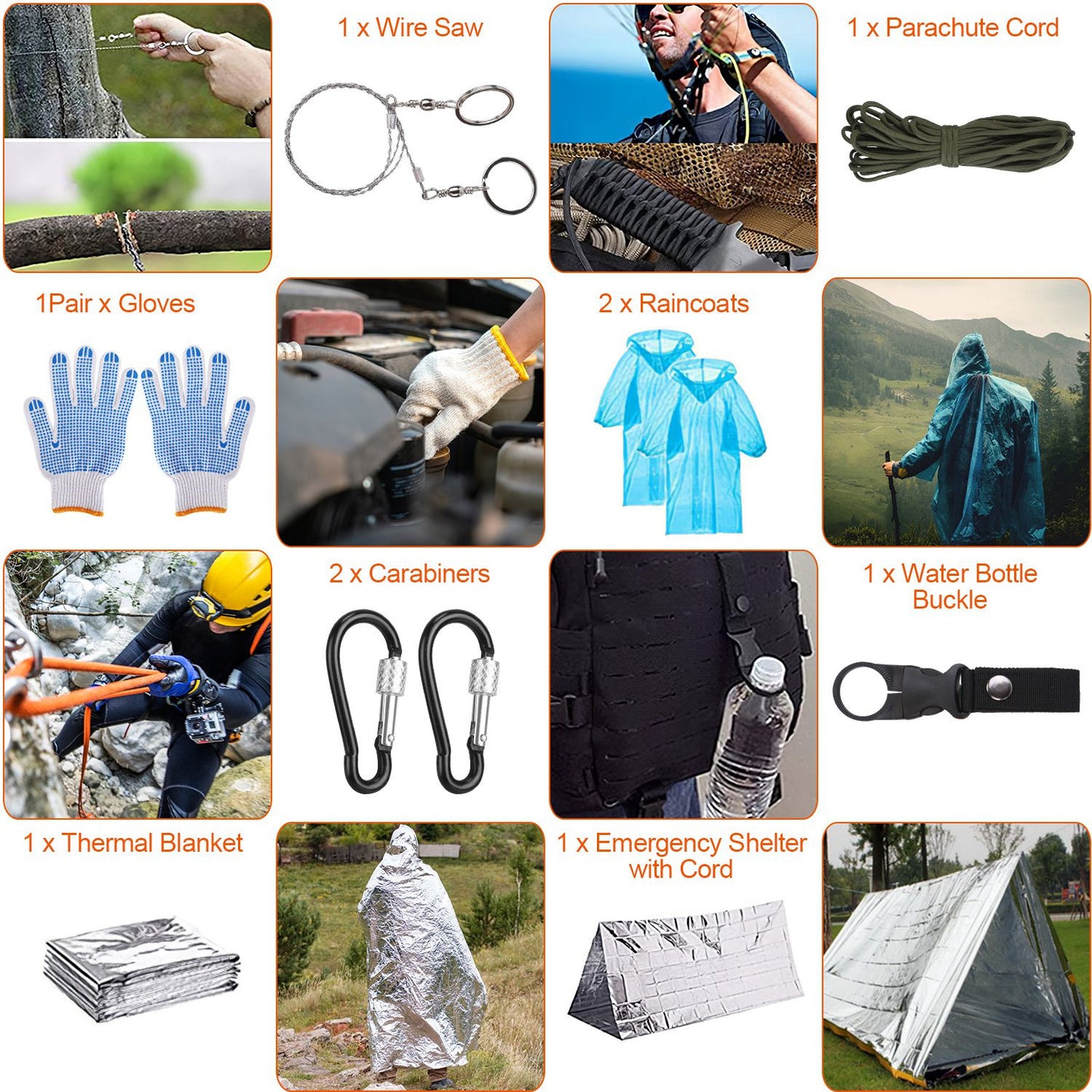 125 In 1 Survival Kit, Professional Survival Equipment - Big Dog Sporting Goods