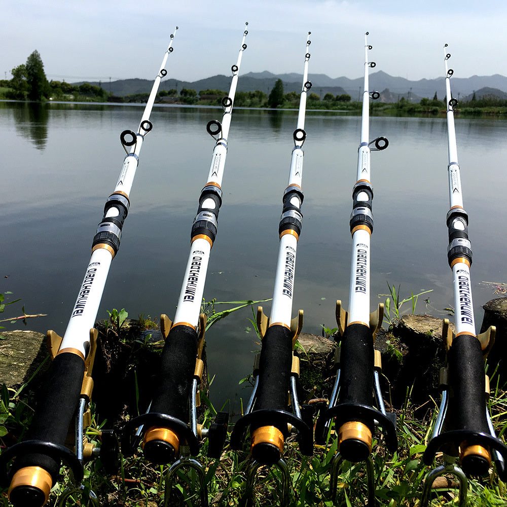 2.1M -3.6M Carp Fishing Rod Feeder Hard FRP Carbon Fiber Telescopic Fishing Rod - Big Dog Sporting Goods