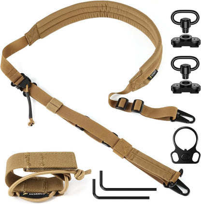 QD 2 Point Sling, Quick Adjust Gun Sling With HK Hook and Soft Shoulder Pad - Big Dog Sporting Goods