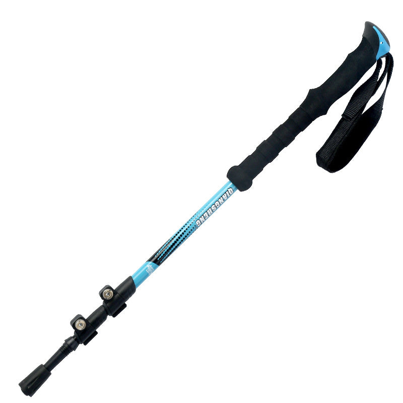 Straight Handle Trekking Pole With Outer Lock Telescopic - Big Dog Sporting Goods