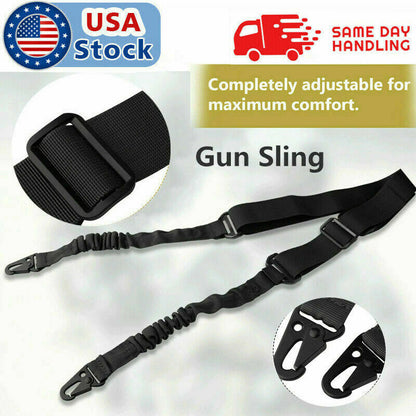 Tactical Rifle Sling Gun Shoulder Strap 2 Point Hooks - Big Dog Sporting Goods