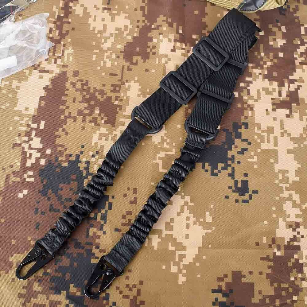 Tactical Rifle Sling Gun Shoulder Strap 2 Point Hooks - Big Dog Sporting Goods