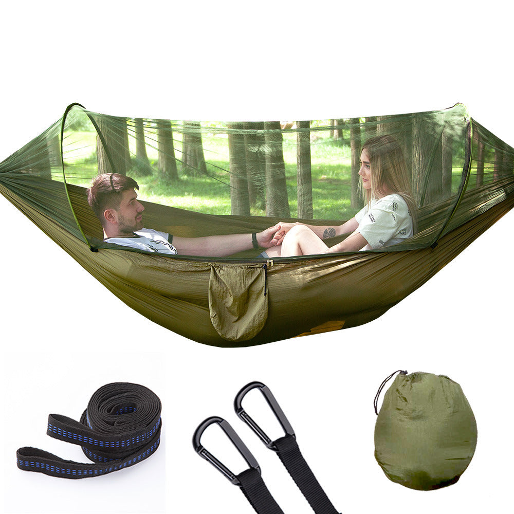 Fully Automatic Quick Opening Hammock With Mosquito Net - Big Dog Sporting Goods