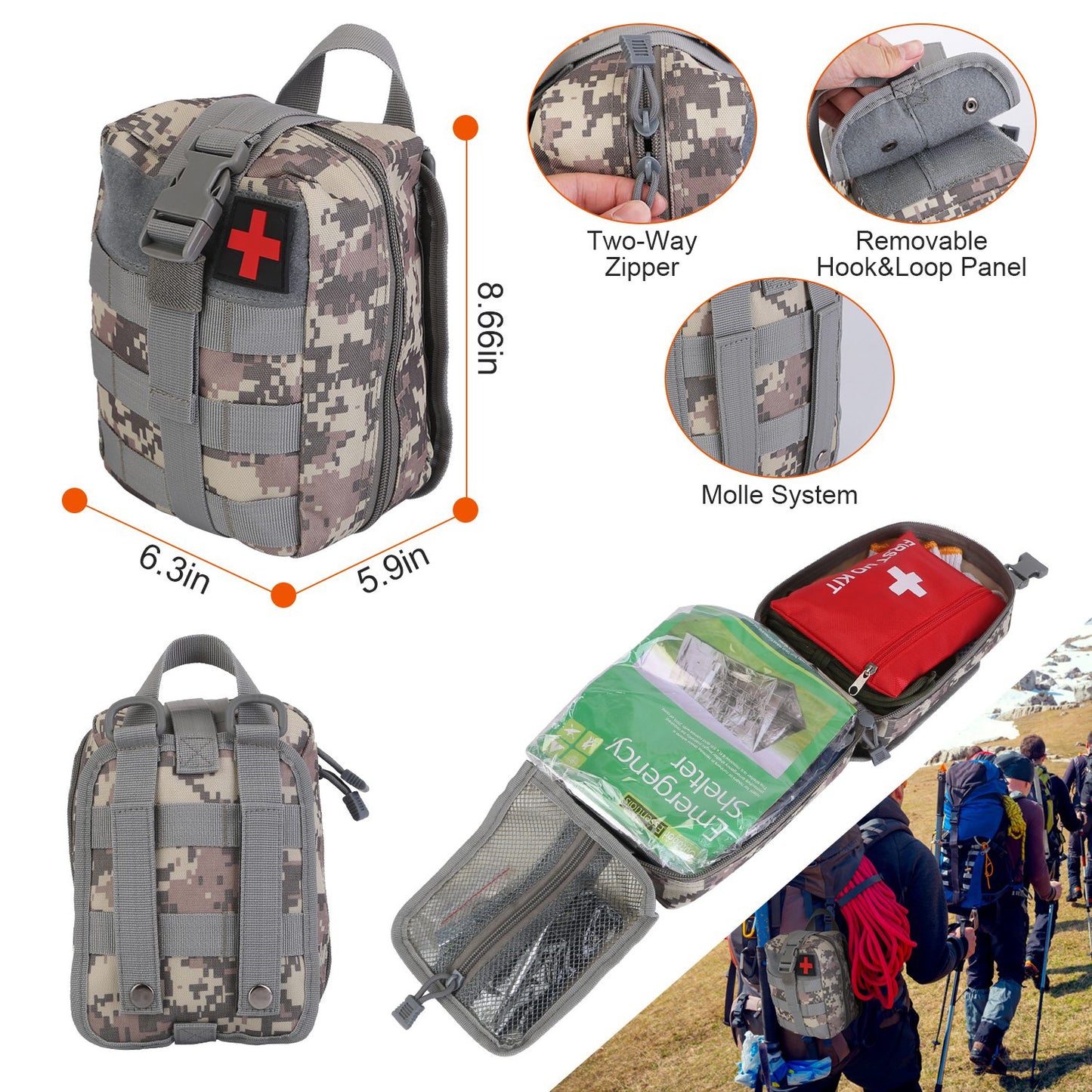 125 In 1 Survival Kit, Professional Survival Equipment - Big Dog Sporting Goods