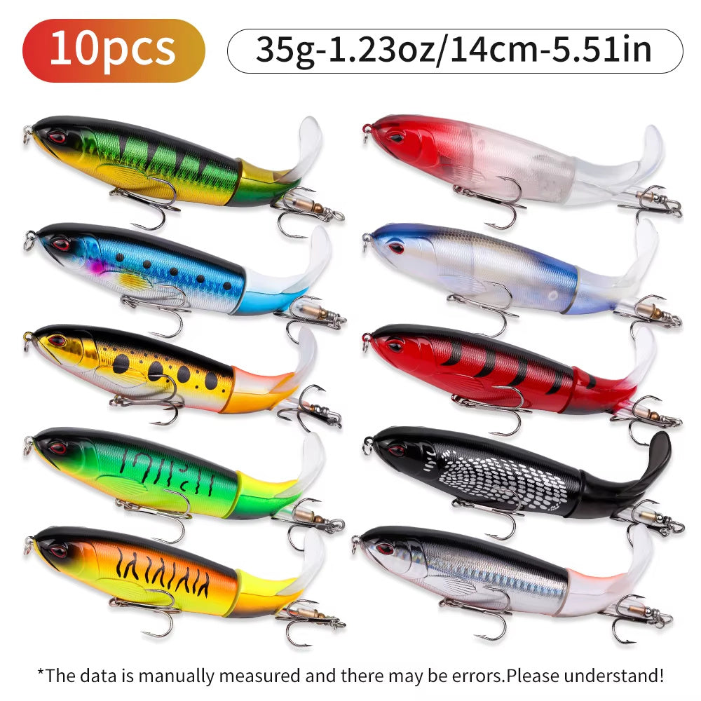 10pcs Topwater Fishing Lure Kit - Big Dog Sporting Goods